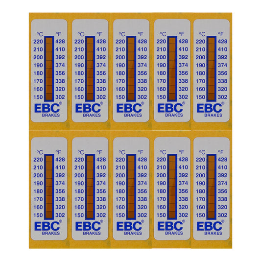 EBC 8 level caliper temperature strips