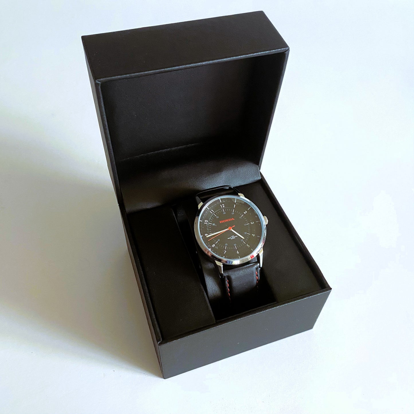 Alloy/leather wristwatch - genuine Honda merchandise