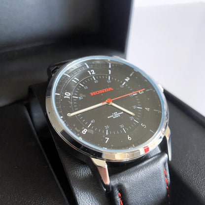 Alloy/leather wristwatch - genuine Honda merchandise