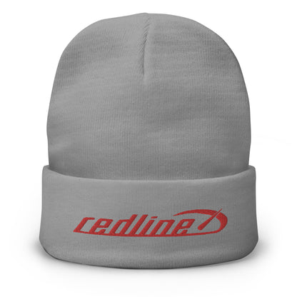 redline - embroidered beanie