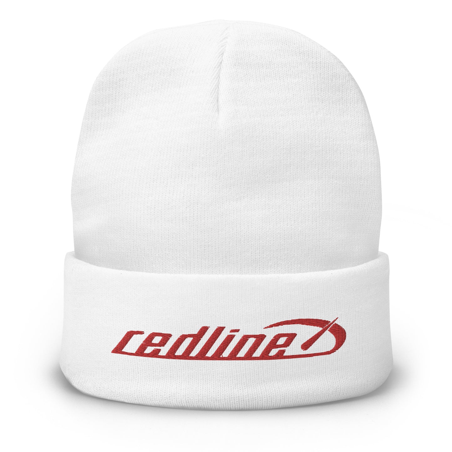 redline - embroidered beanie