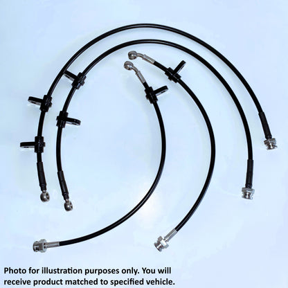 Proline stainless steel braided brake lines kit - Honda S2000